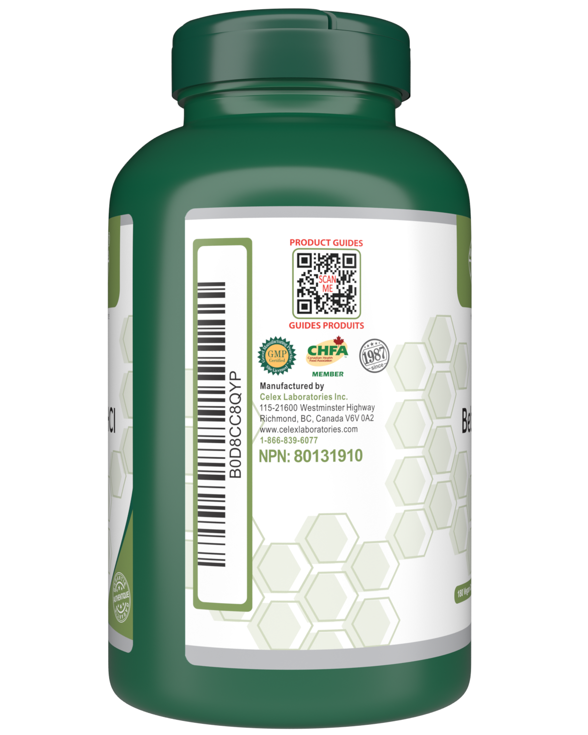 Betaine HCI | 180 Vegan Capsules | Digestive Aid