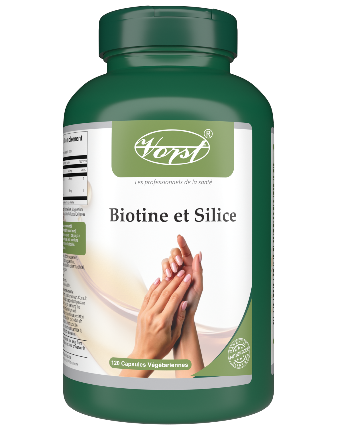 VORST Biotin and Silica 120 Vegan Capsules