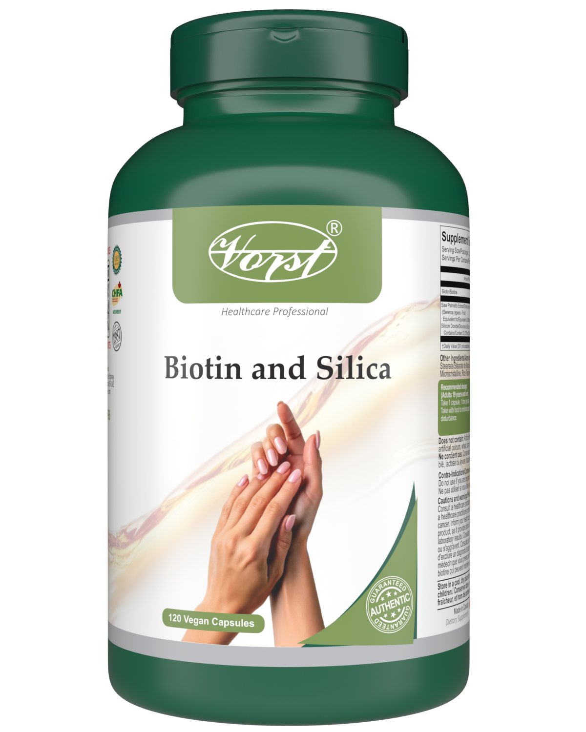 VORST Biotin and Silica 120 Vegan Capsules