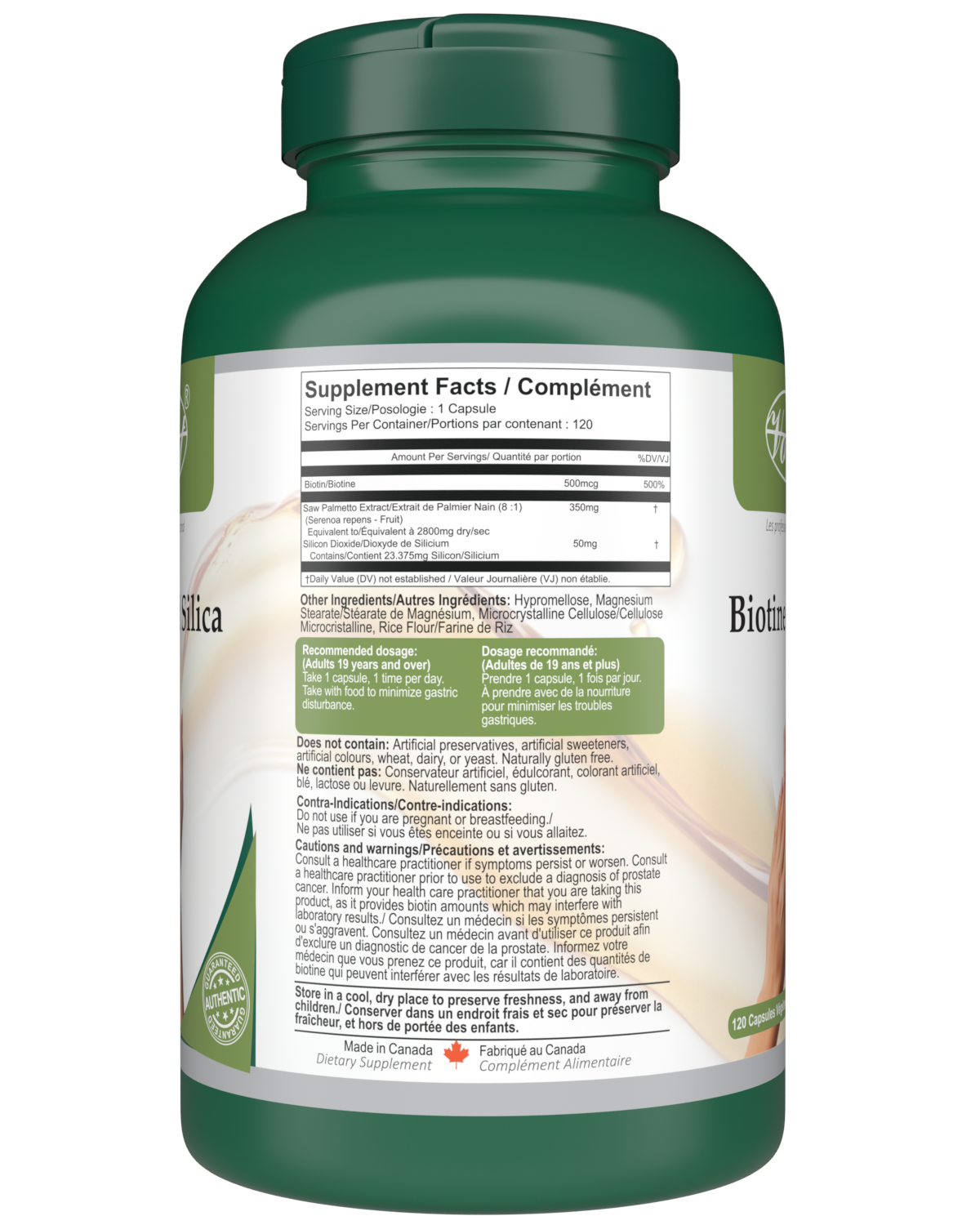 VORST Biotin and Silica 120 Vegan Capsules