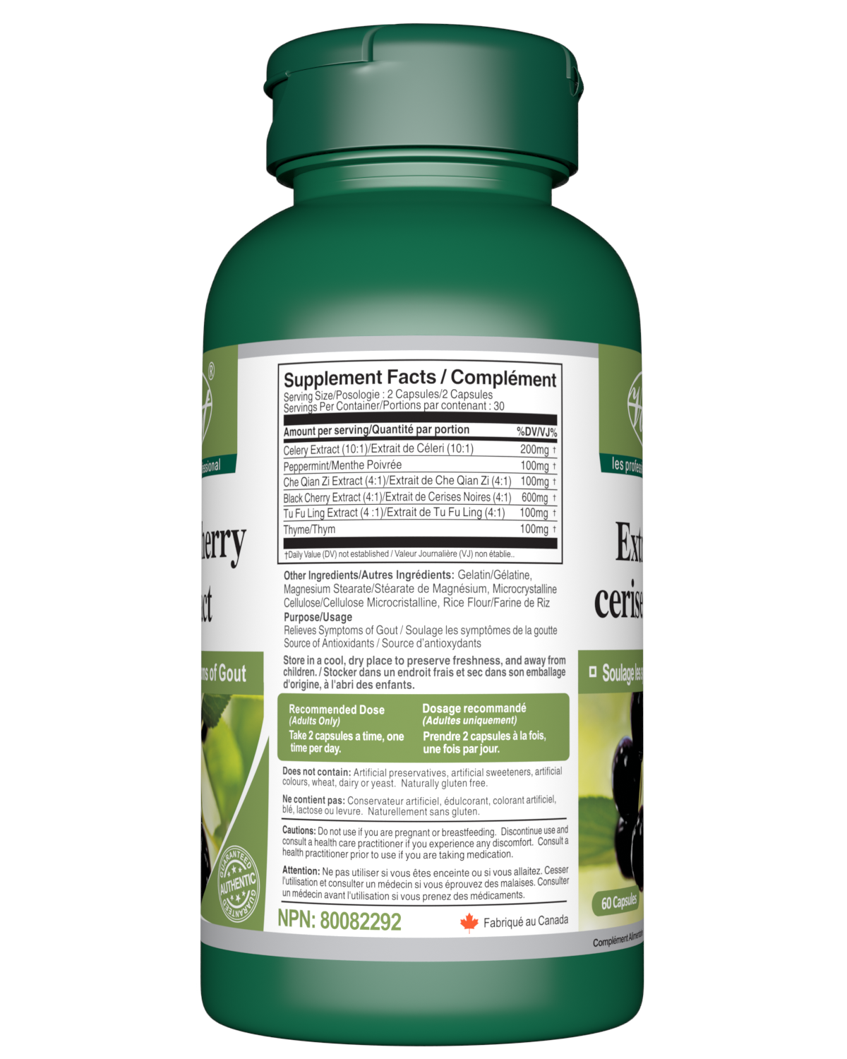 Black Cherry Extract 60 Capsules