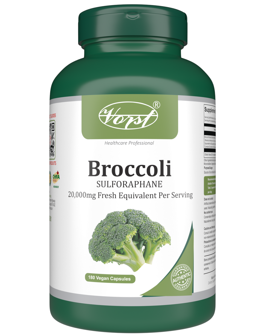 Broccoli 180 Vegan Capsules