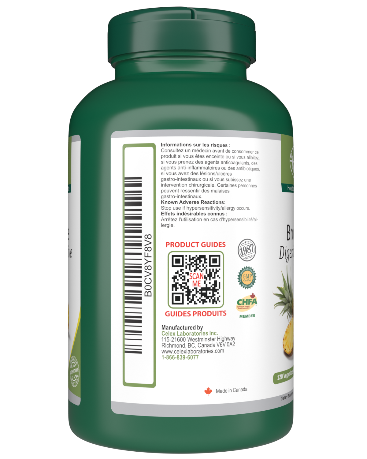 Bromelain 120 Vegan Capsules Digestive Enzyme