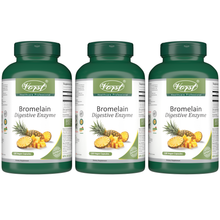 Load image into Gallery viewer, Bromelain 500mg 2400 GUD/g 120 Vegan Capsules