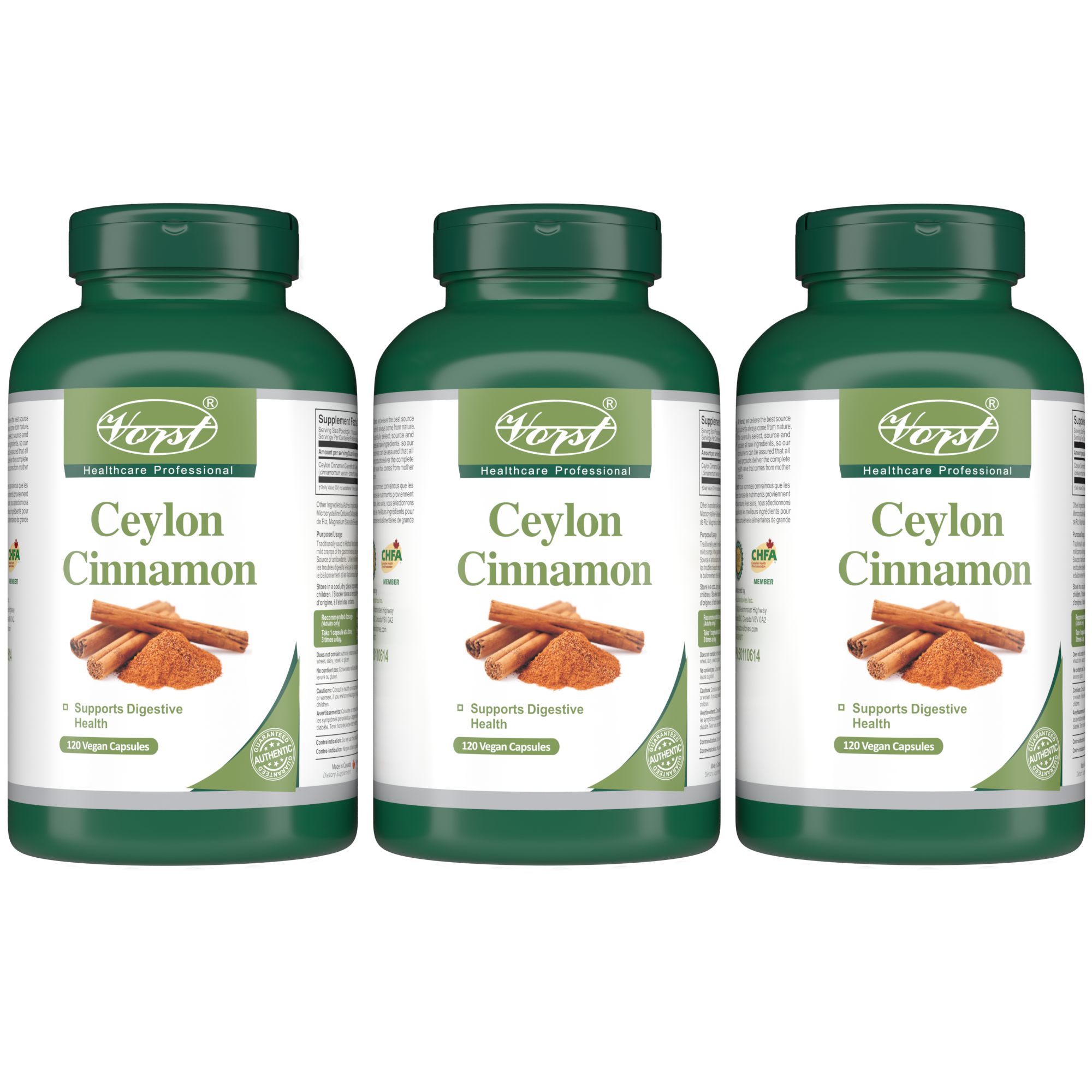 Ceylon Cinnamon 600mg Per Capsule 120 Vegan Capsules