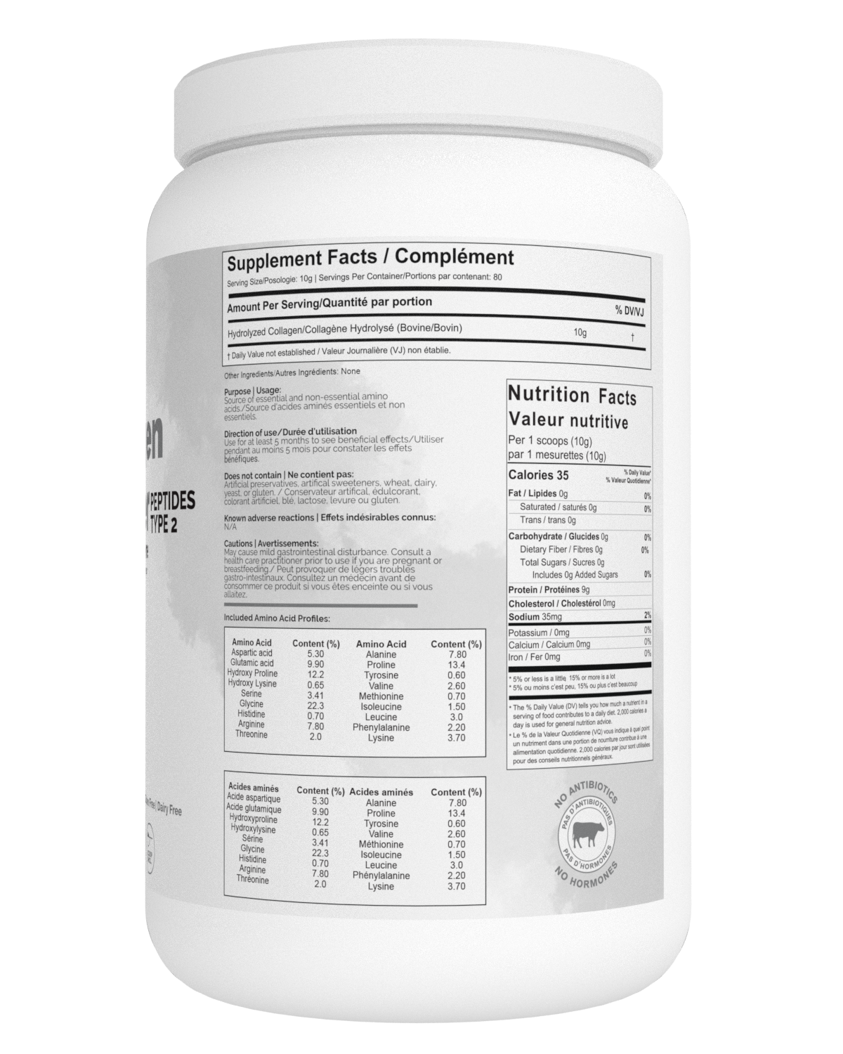 Collagen Powder  Peptides type 2 For Joint and Bones