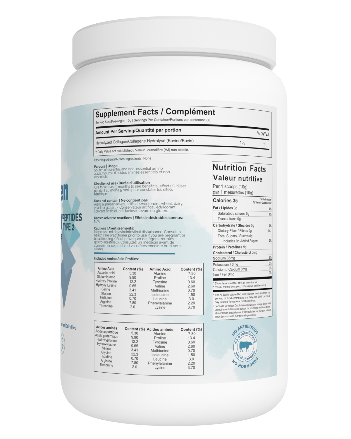 Collagen Powder  Peptides type 2