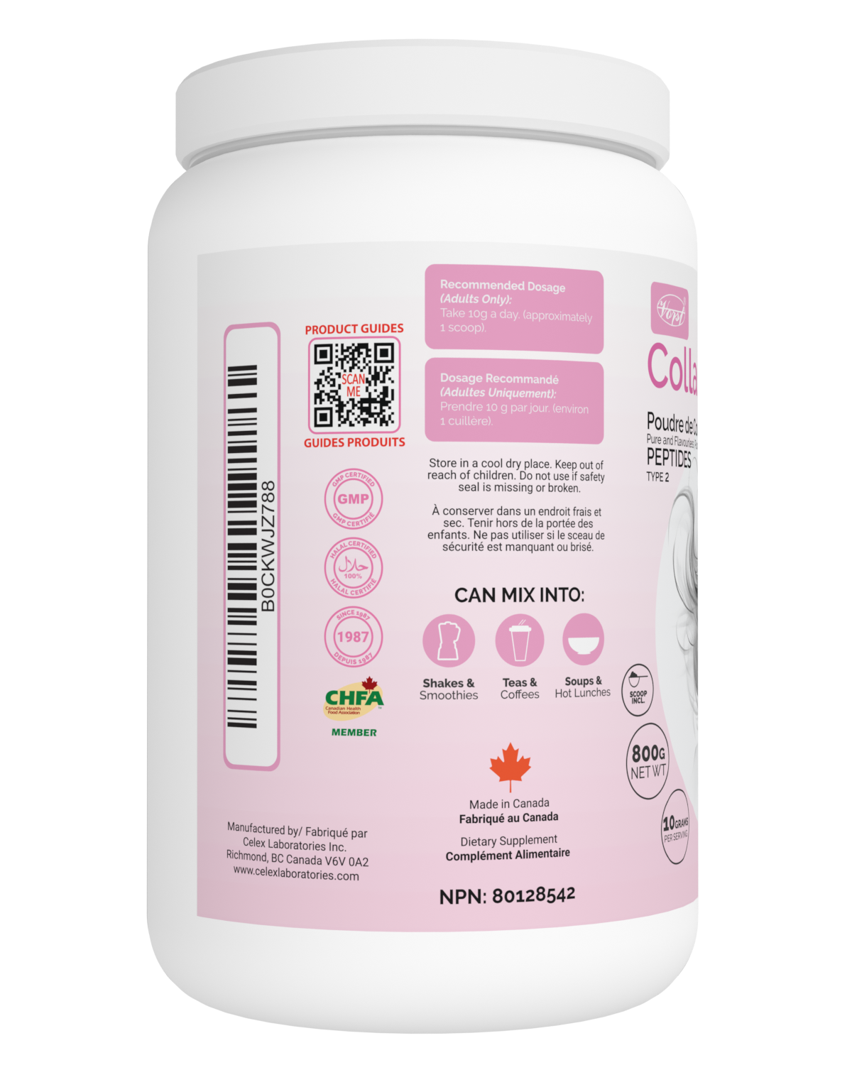 Collagen Powder Peptides type 2 For Women