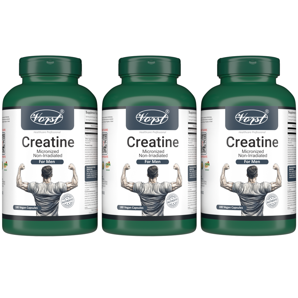 Creatine for Men 1800mg Per Serving 180 Vegan Capsules