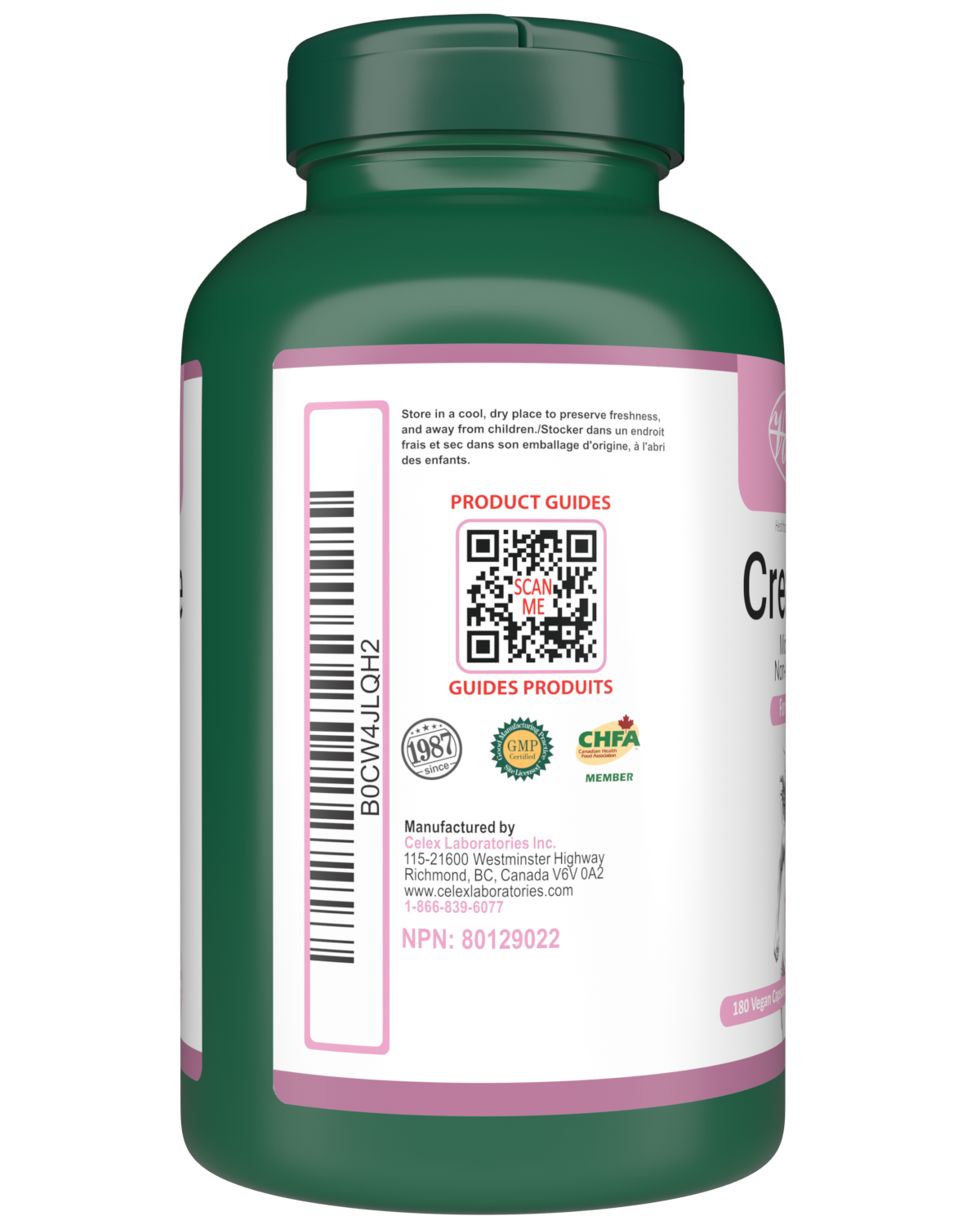 Creatine for Women 180 Vegan Capsules