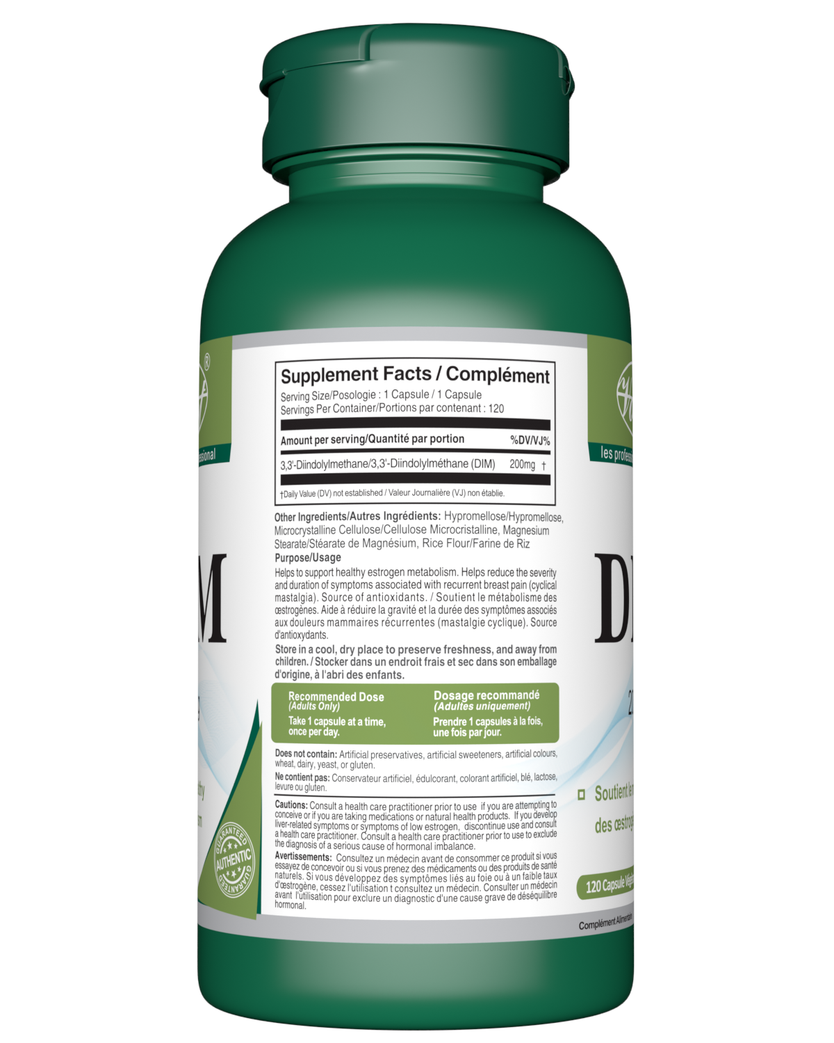 DIM 200mg 120 Vegan Capsules