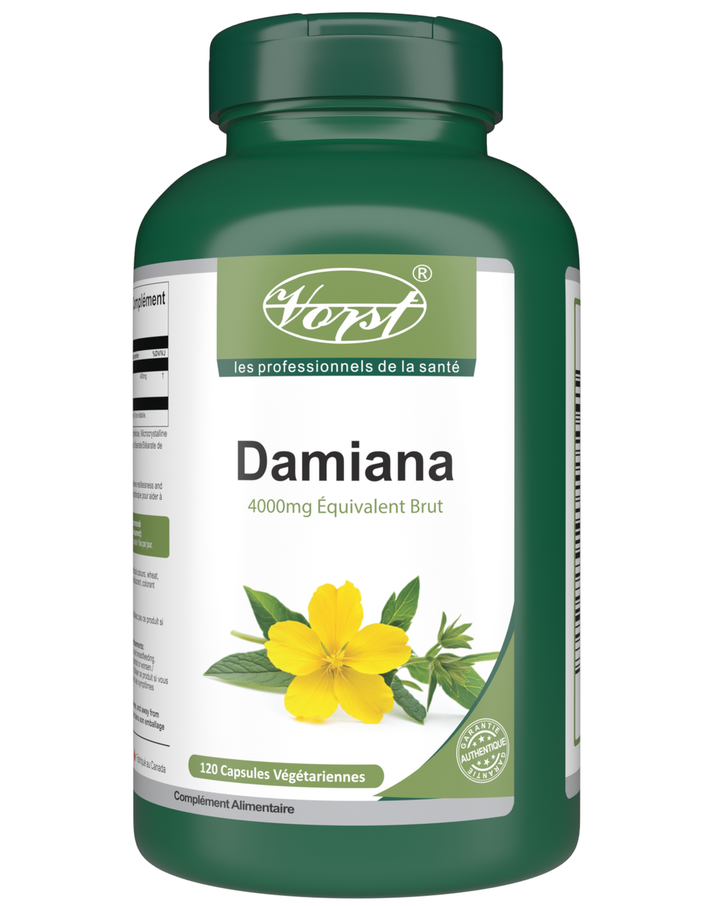 Damiana 120 Vegan Capsules | Helps Relieve Restlessness and Nervousness