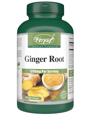 Ginger Root 1200mg Per Serving 180 Vegan Capsules