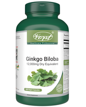 Load image into Gallery viewer, Ginkgo Biloba Extract 12,000mg Dry Equivalent 180 Vegan Capsules