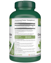 Load image into Gallery viewer, Ginkgo Biloba Extract 12,000mg Dry Equivalent 180 Vegan Capsules