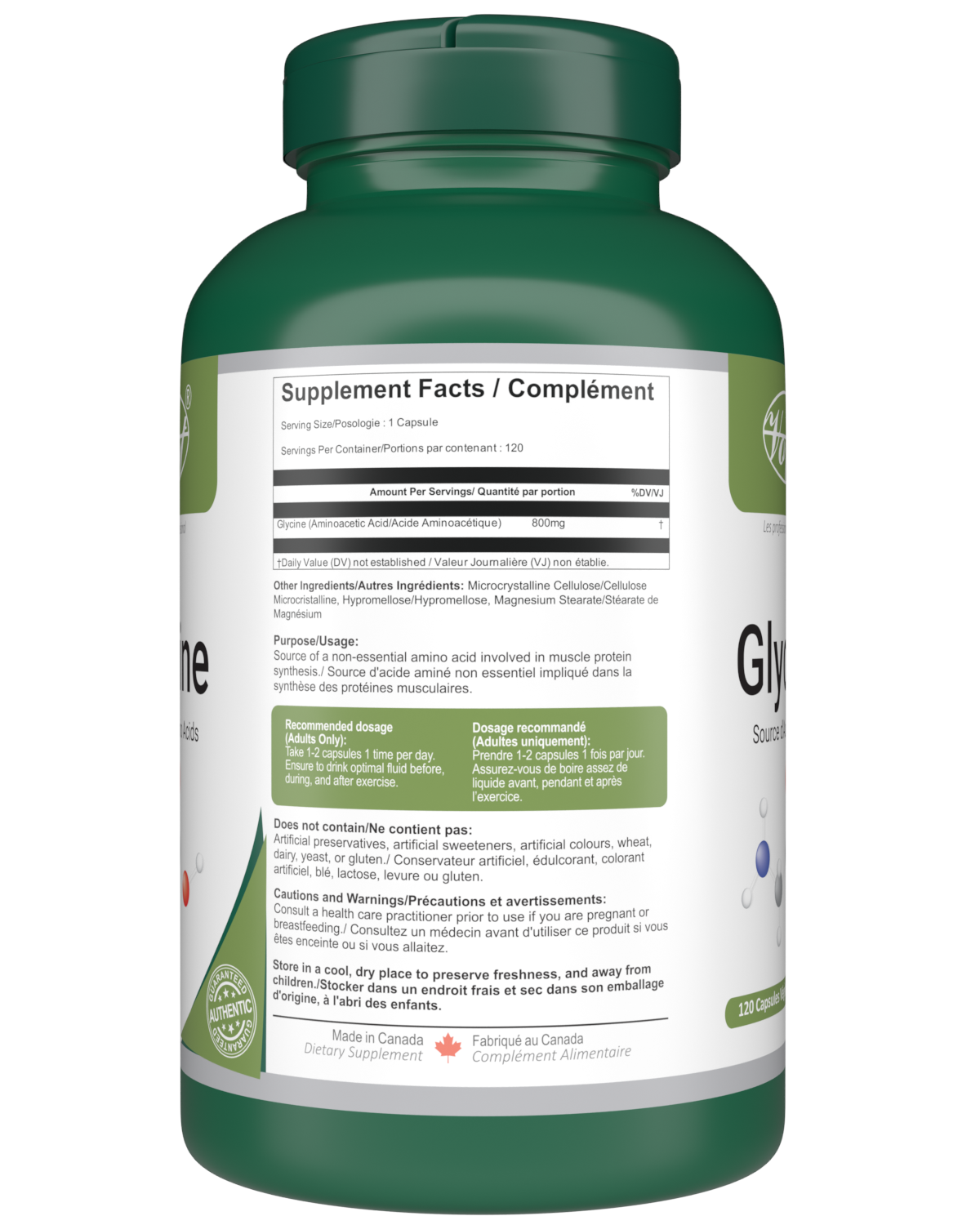 Glycine 120 Vegan Capsules 