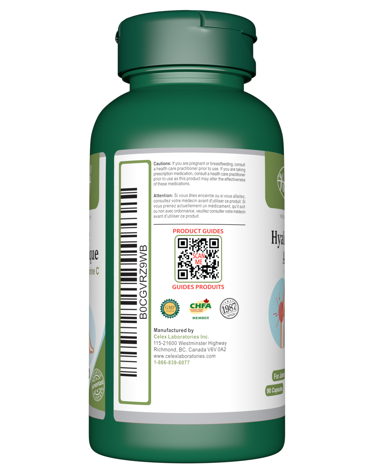 Hyaluronic Acid or Joints 90 capsules Barcode