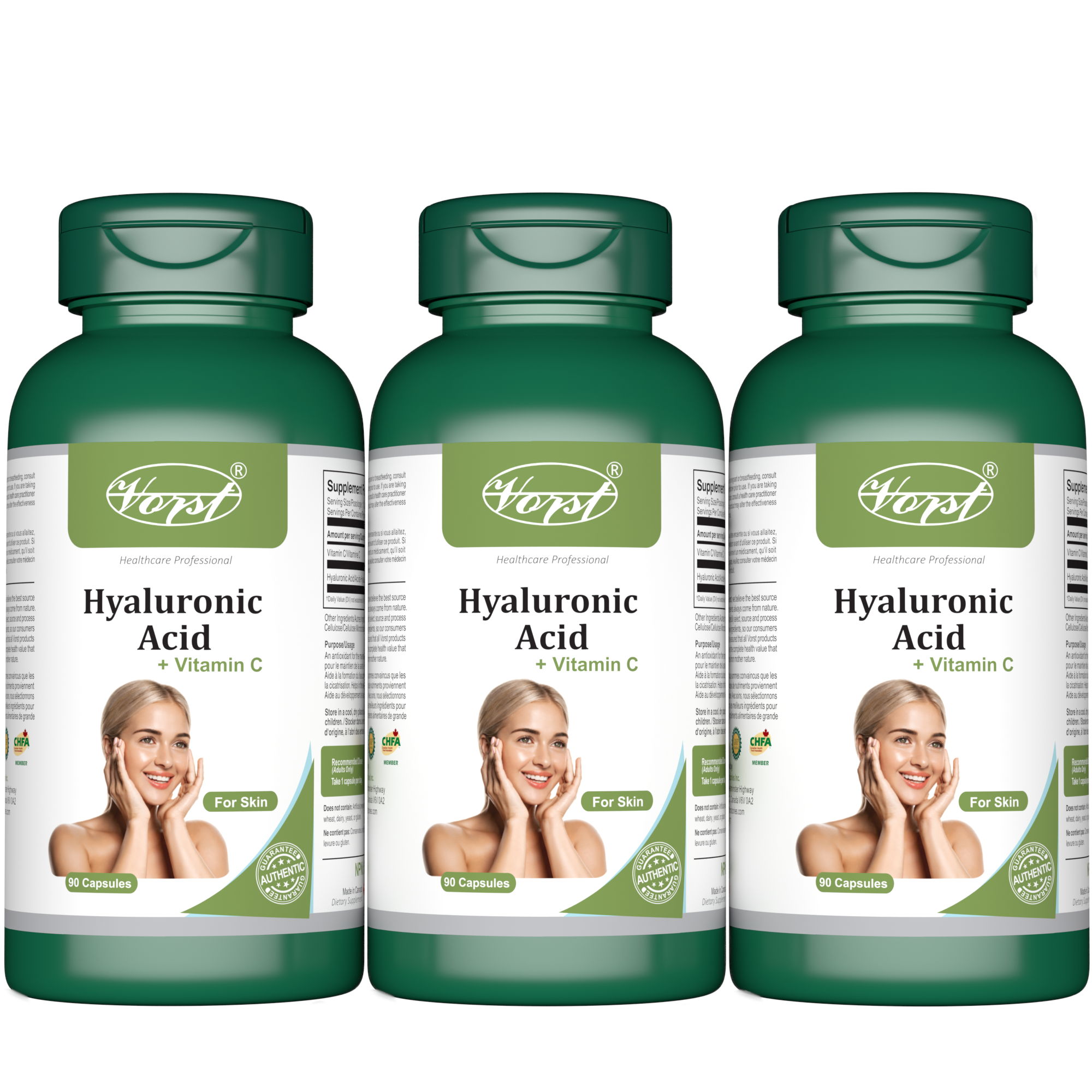 Hyaluronic Acid for Skin 90 Capsules