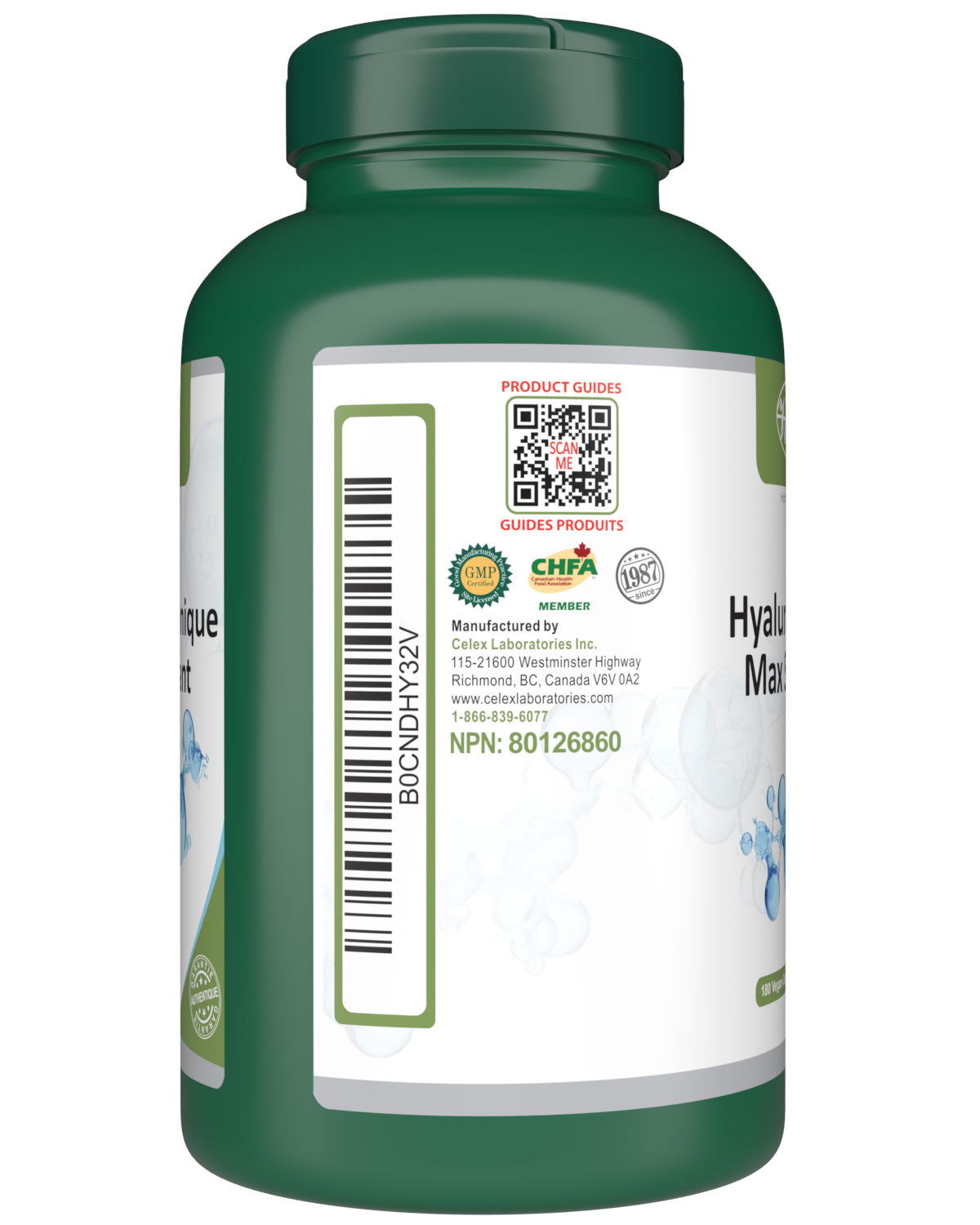 Hyaluronic Acid Supplement Max Strength 180 Vegan Capsules