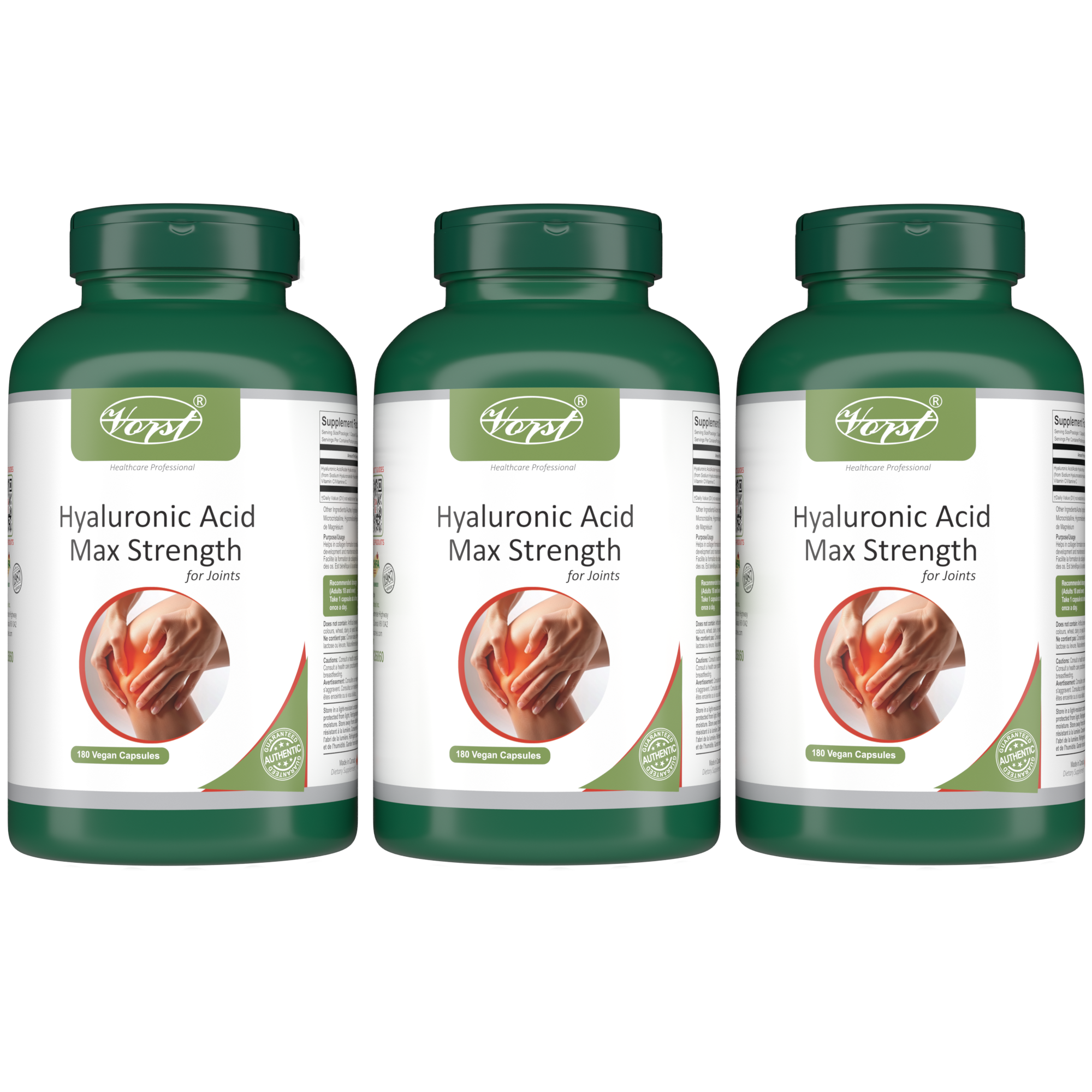 Hyaluronic Acid Max Strength for Joints 180 Vegan Capsules