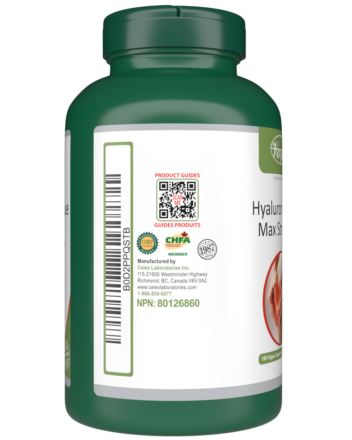 Hyaluronic Acid Max Strength for Joints 180 Vegan Capsules