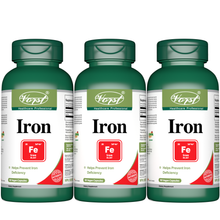 Load image into Gallery viewer, Iron Supplement Max Strength 45mg 90 Vegan Capsules