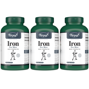 Iron Supplement for Men 180 Vegan Capsules