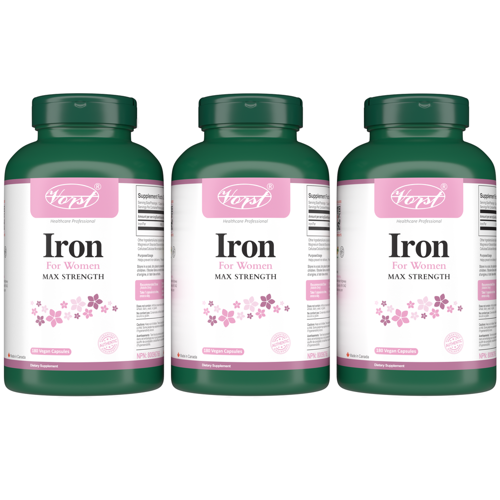 Iron Supplement for Women 180 Vegan Capsules