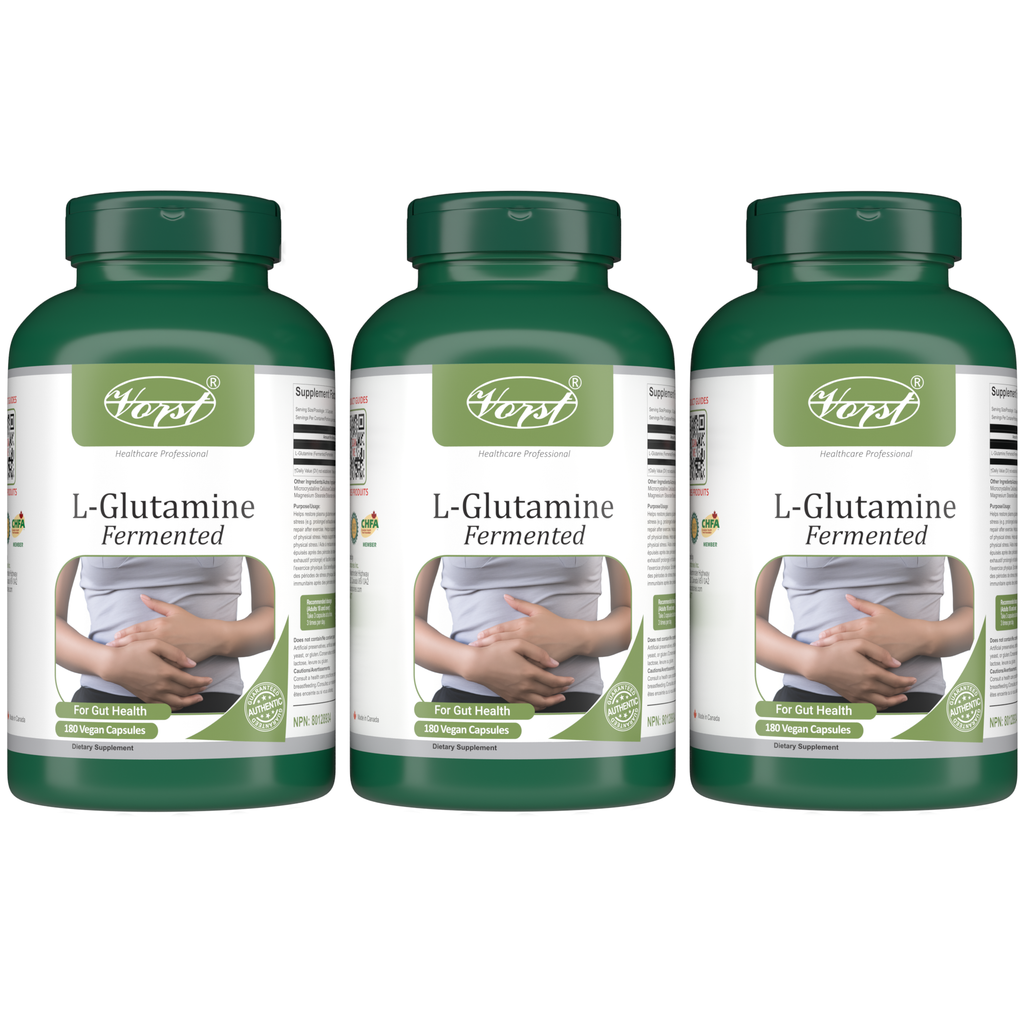 L-Glutamine for Gut Health 1950mg Per Serving 180 Vegan Capsules
