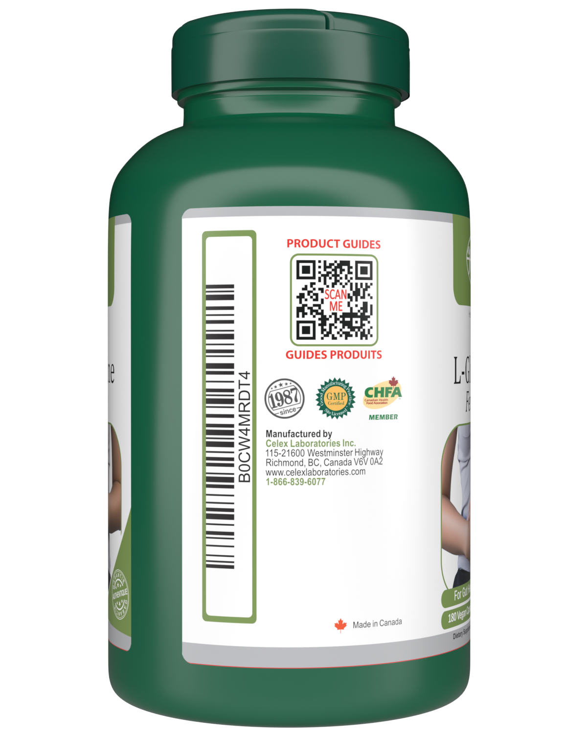 L-Glutamine for Gut Health 180 Vegan Capsules