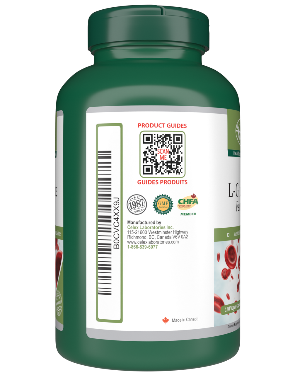 L-Glutamine Fermented 180 Vegan Capsules