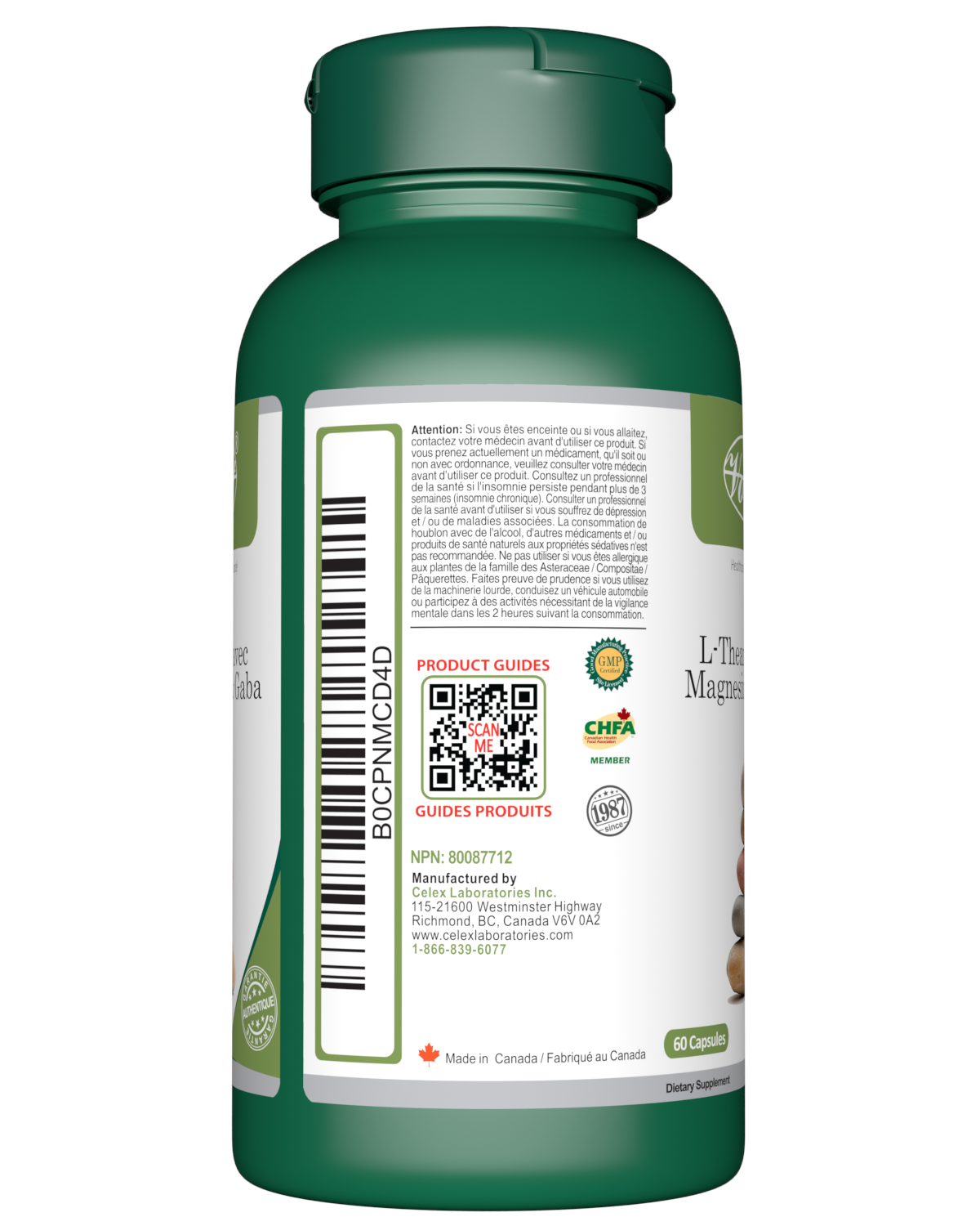 L-Theanine with Magnesium & Gaba 60 Capsules