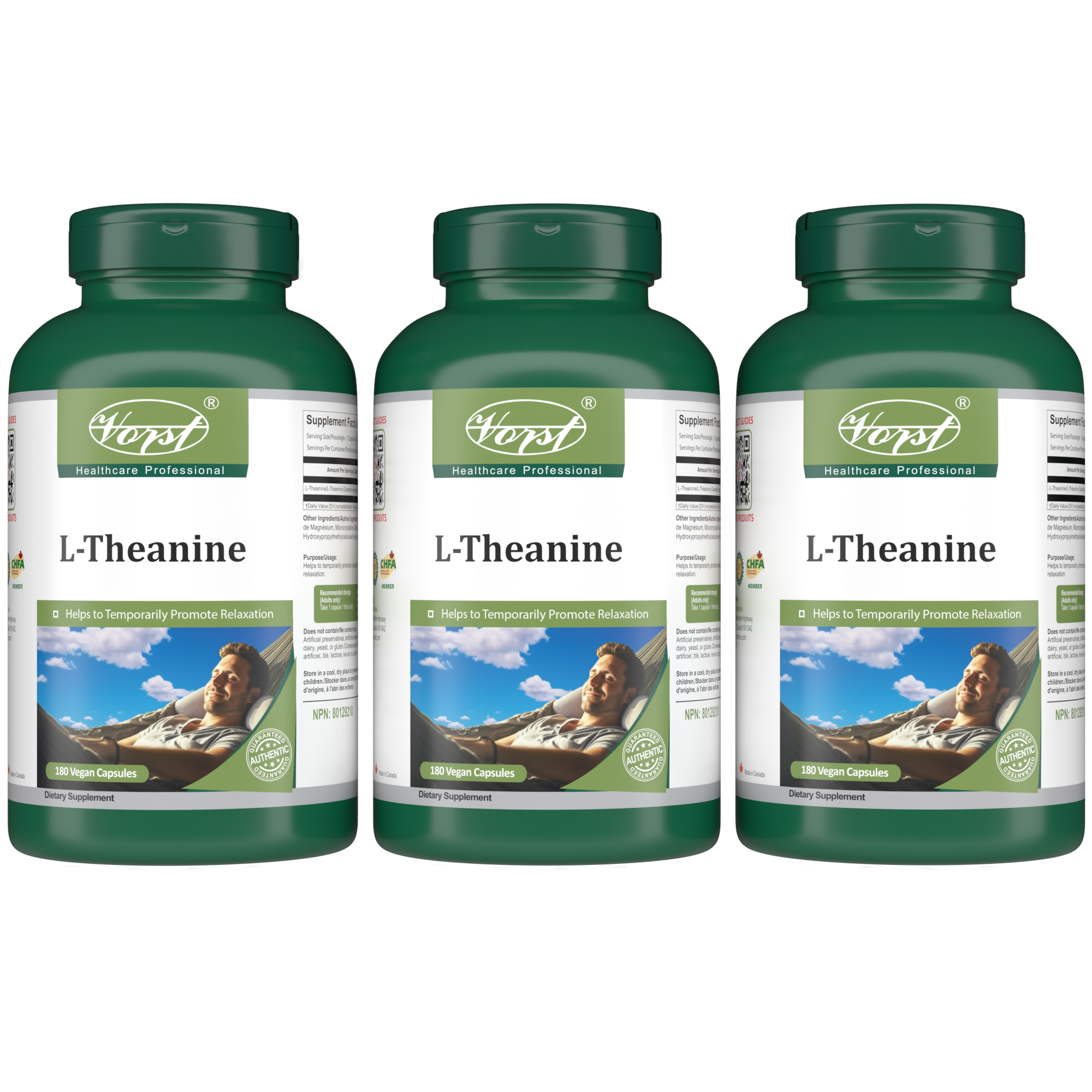L-Theanine 180 Vegan Capsules