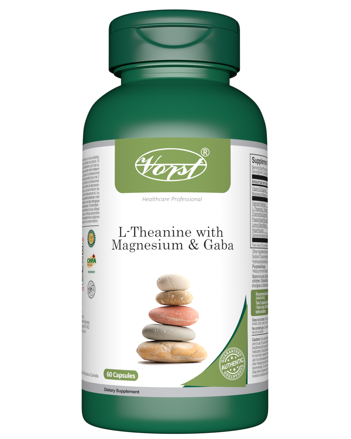 L-Theanine with Magnesium & Gaba 60 Capsules