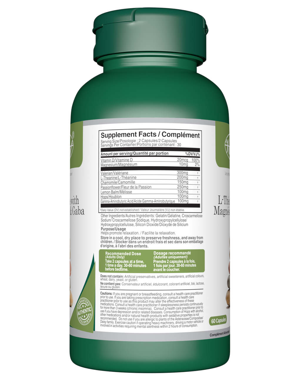 L-Theanine with Magnesium & Gaba 60 Capsules