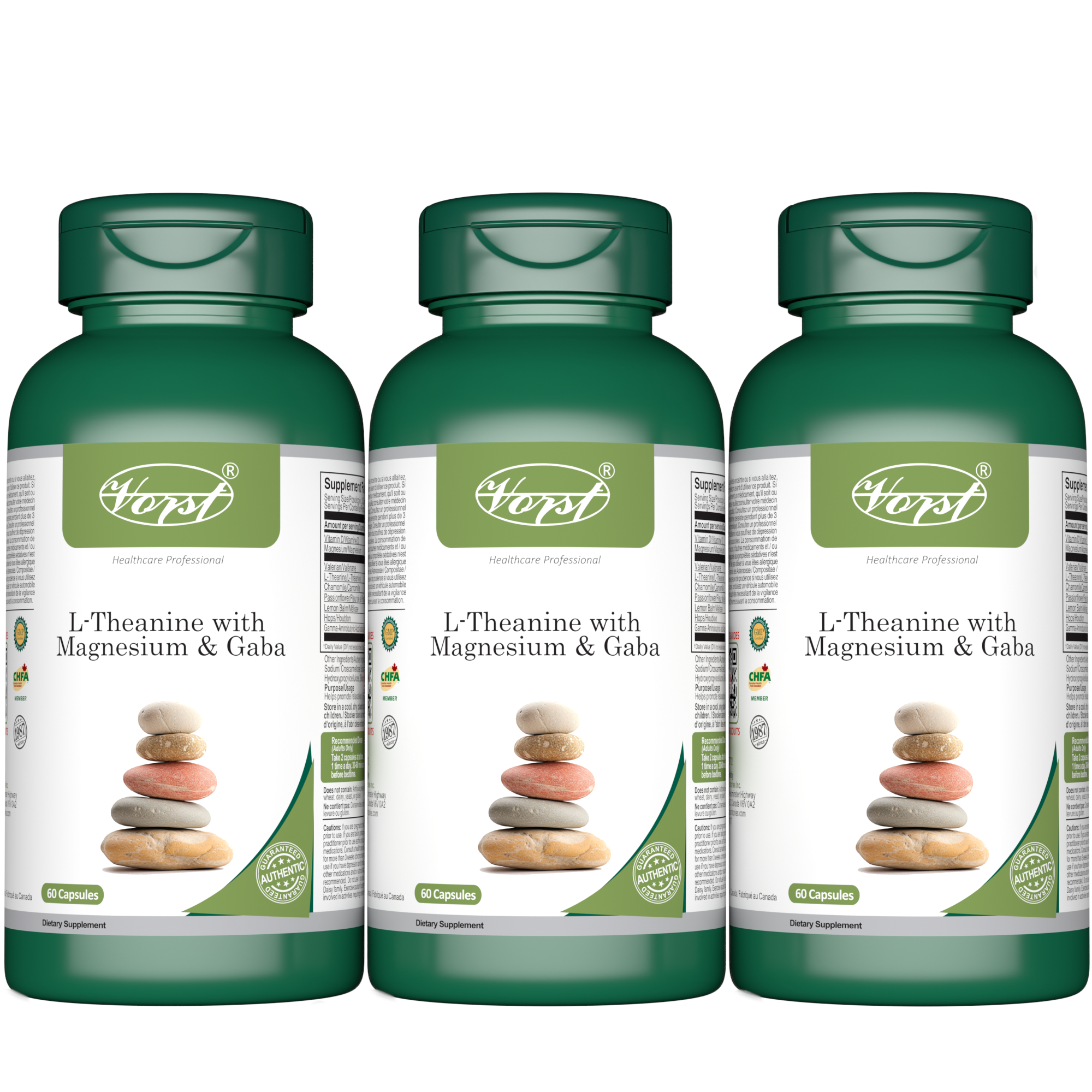 L-Theanine with Magnesium & Gaba 60 Capsules