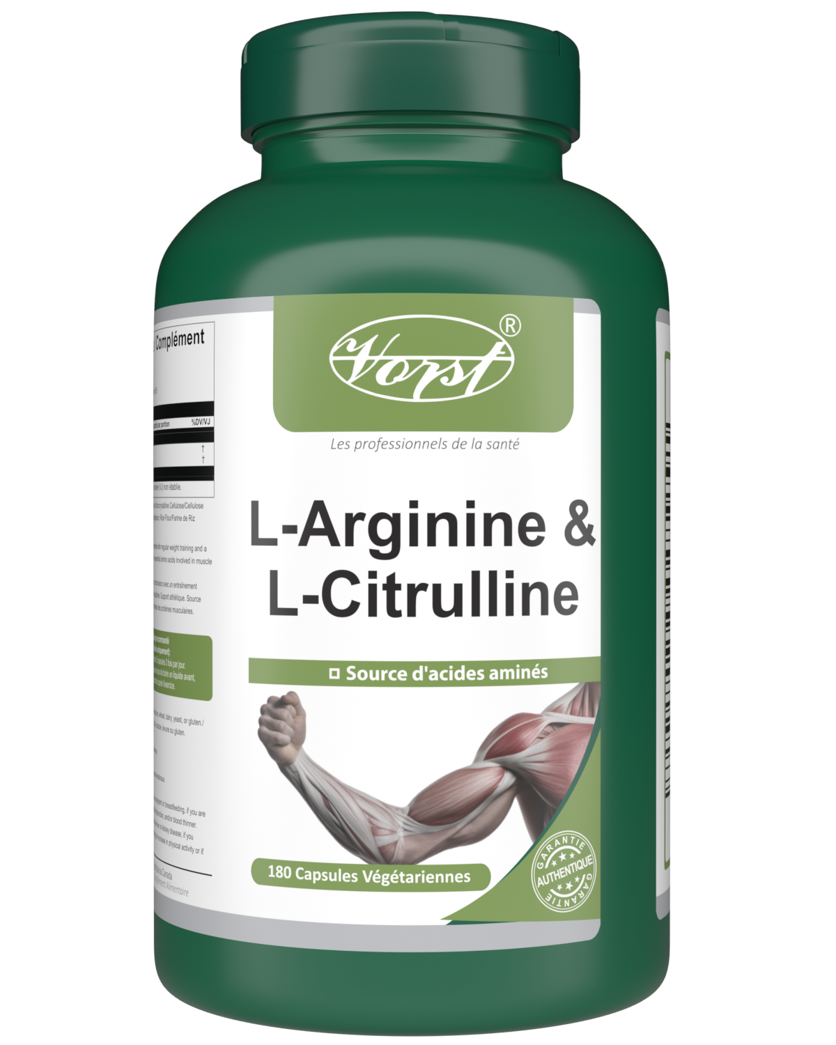 L-Arginine 900mg & L-Citrulline 900mg 180 Vegan Capsules