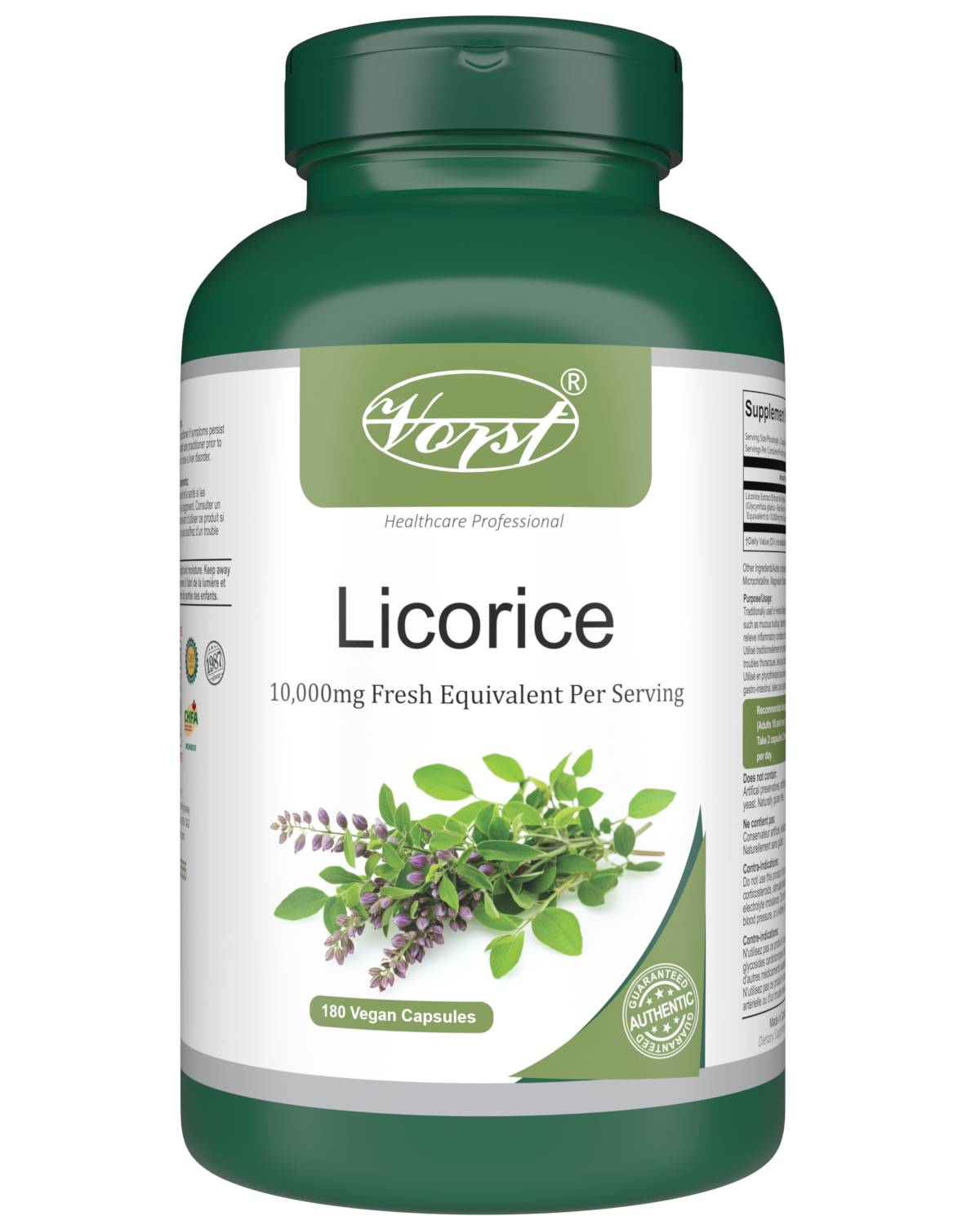 Licorice 180 Vegan Capsules