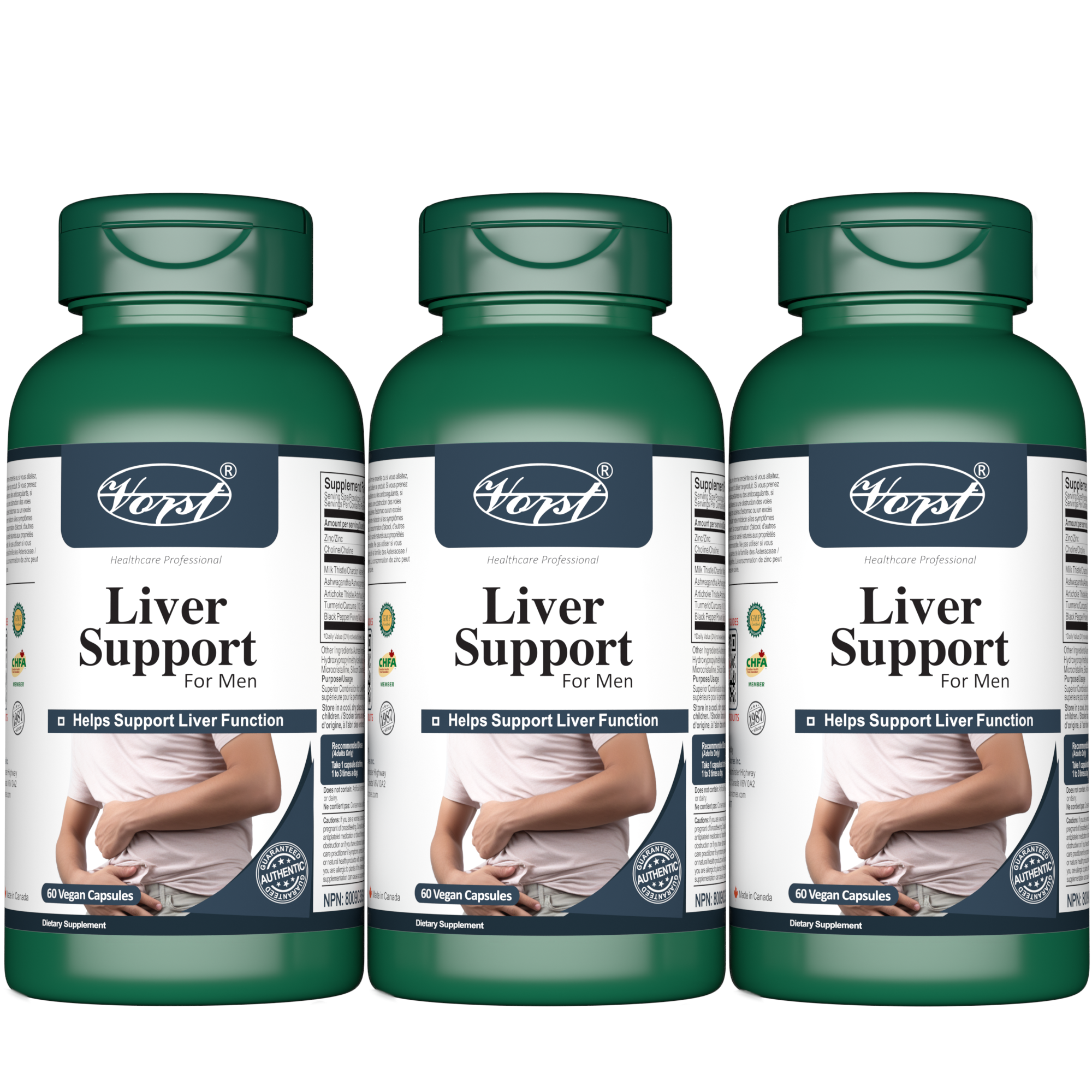 Liver Supplement for Men 60 Vegan Capsules