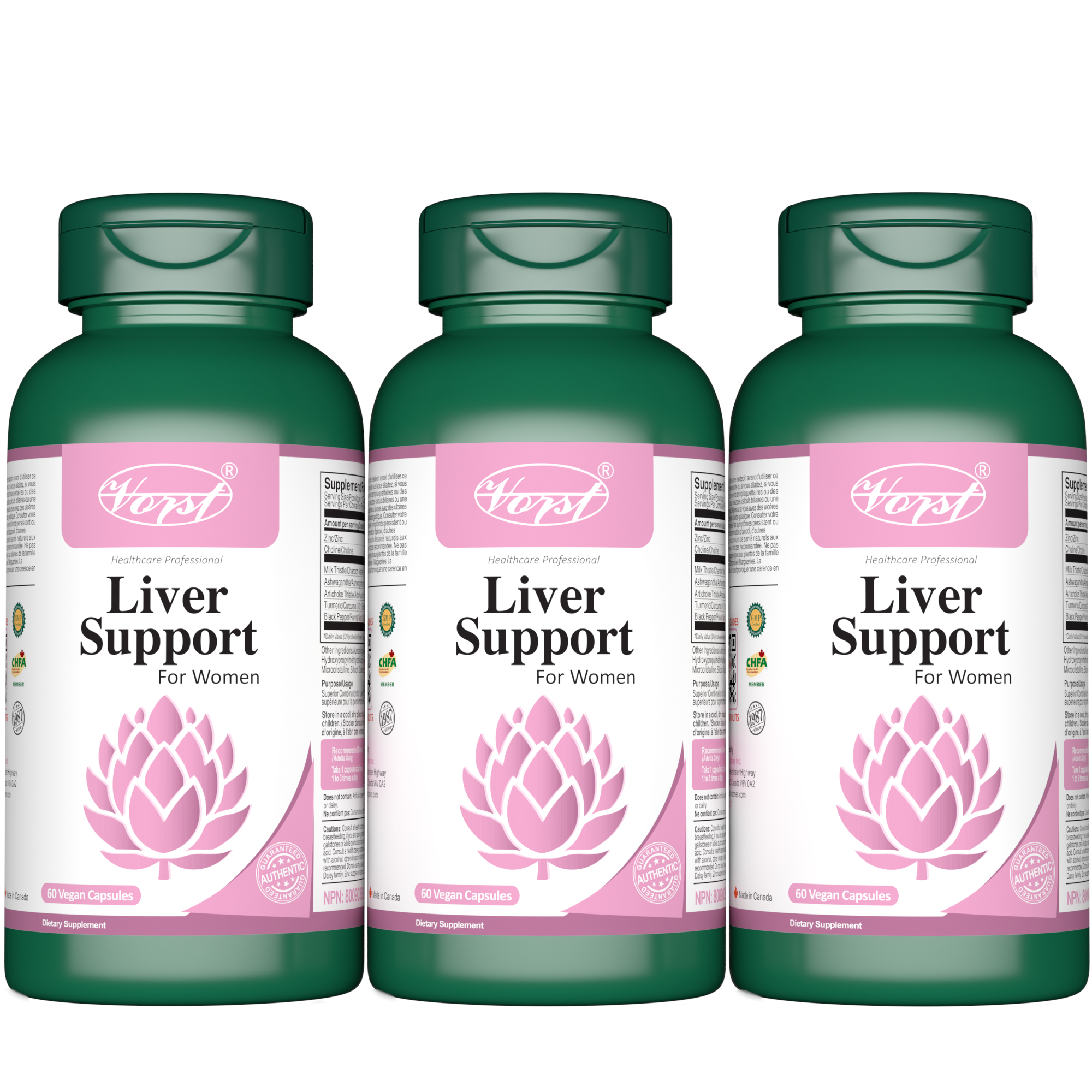 Liver Supplement for Women 60 Vegan Capsules