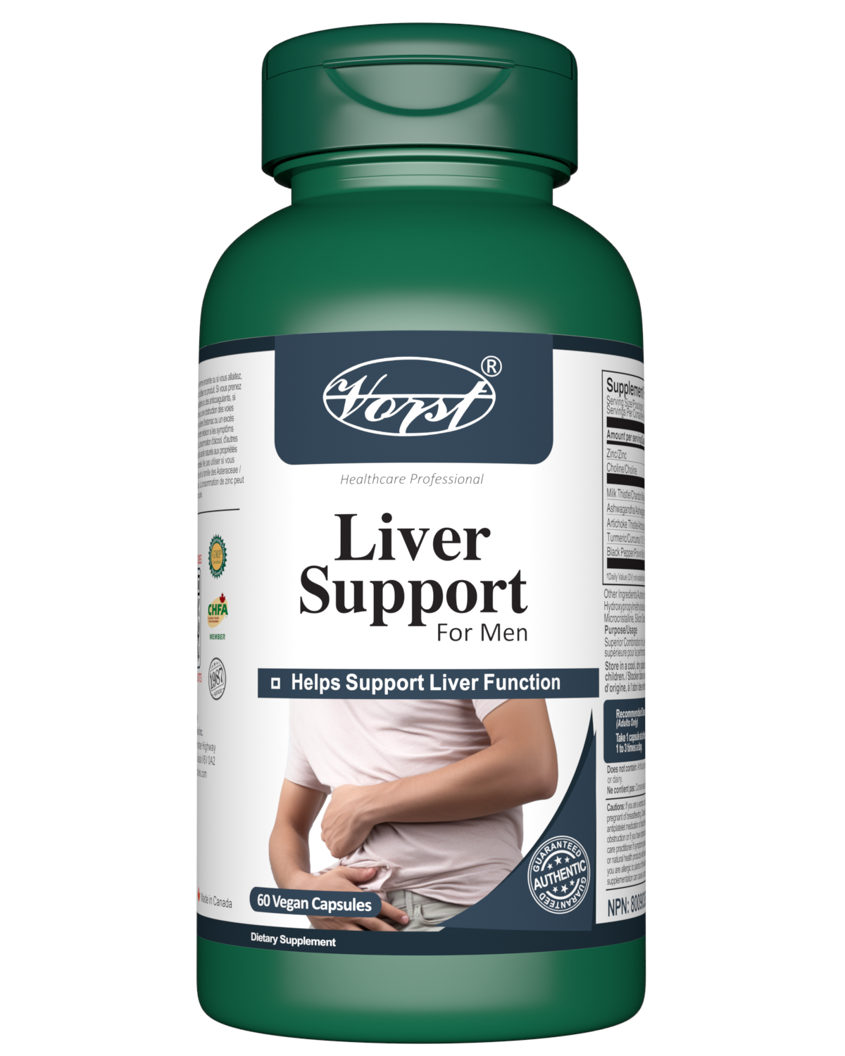 Liver Supplement for Men 60 Vegan Capsules