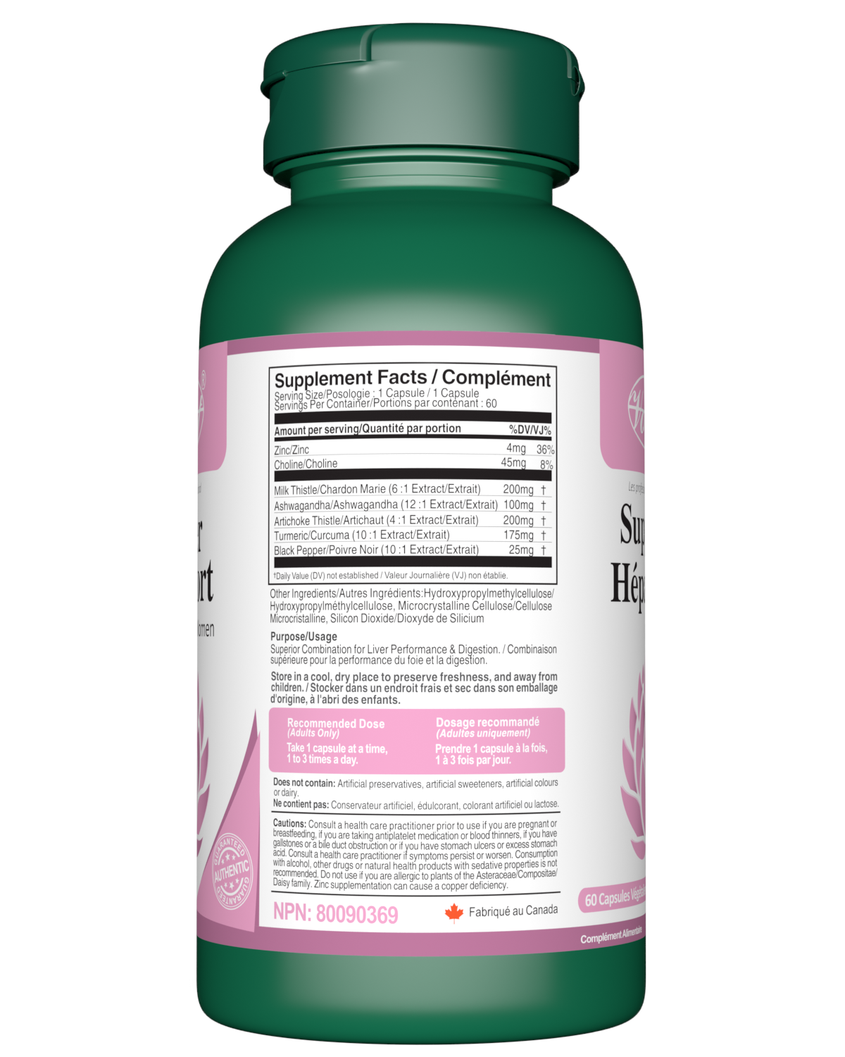 Liver Supplement for Women 60 Vegan Capsules
