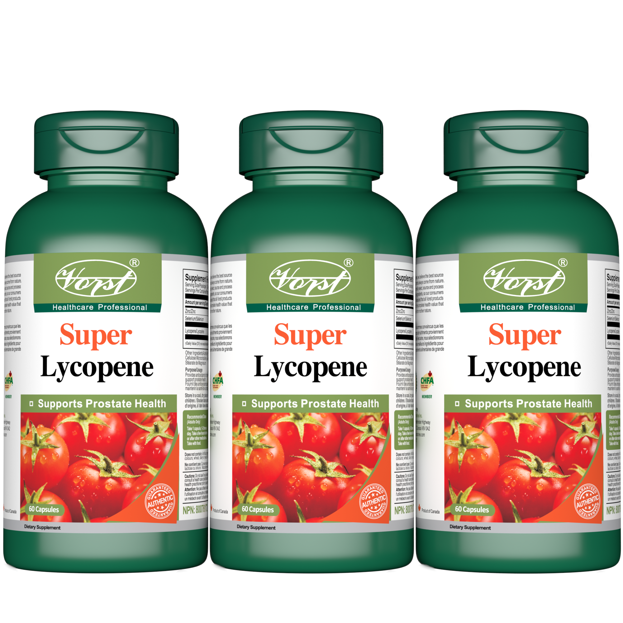 Lycopene with Zinc and Selenium 30mg 60 Capsules