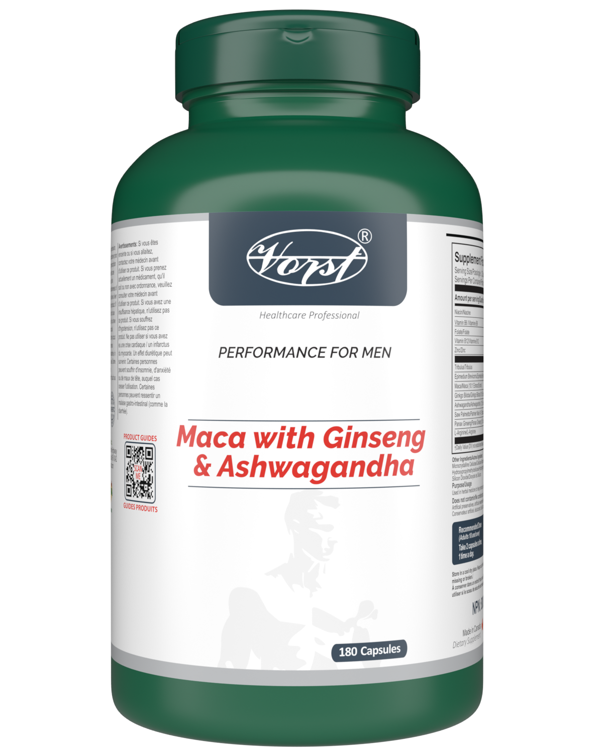 Maca, Ashwagandha, Ginseng for Workout
