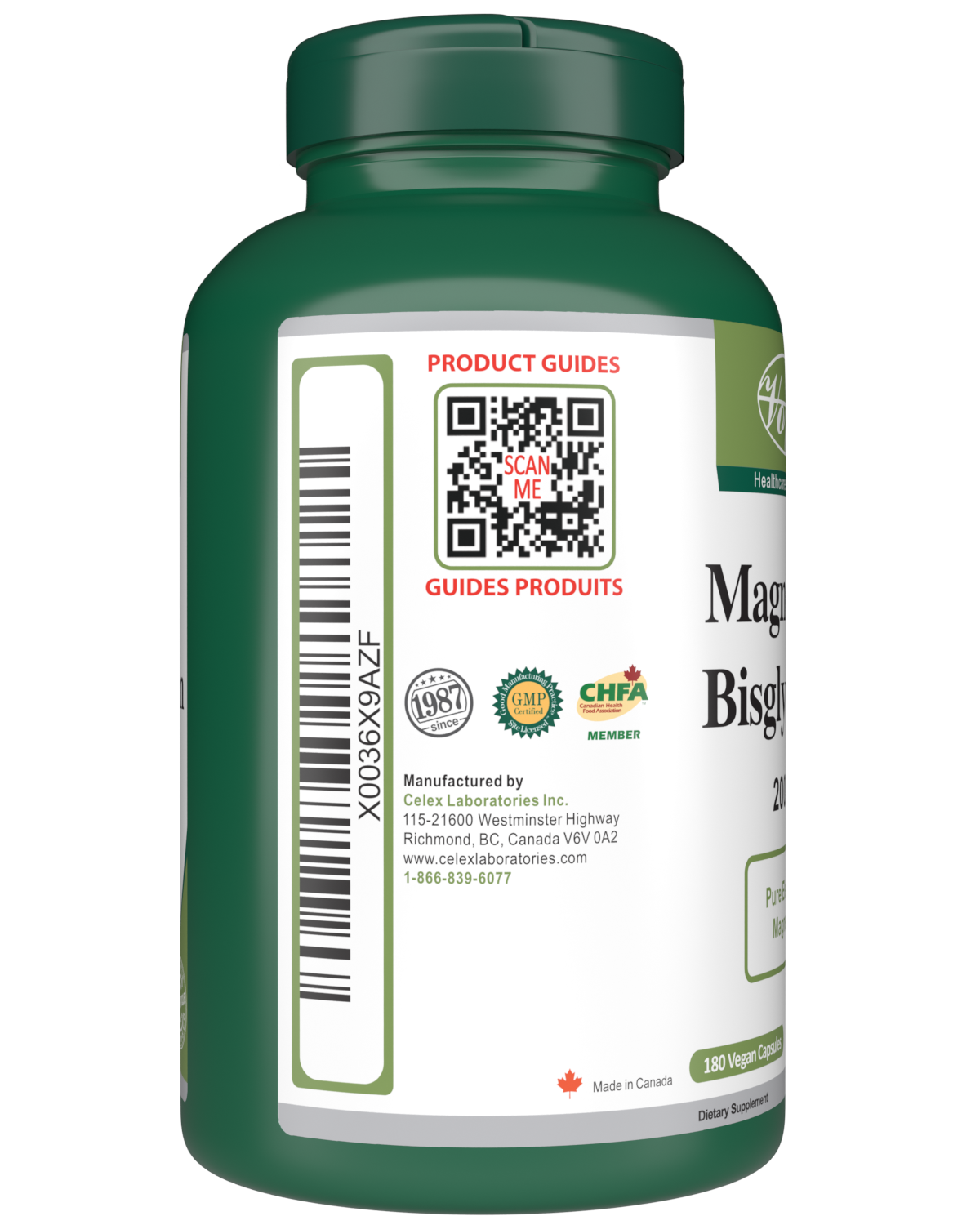 Magnesium Bisglycinate, Relievies Muscle Cramp and Constipation
