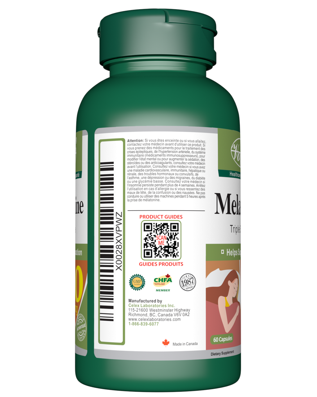 Melatonin 10 60 Capsules Barcode
