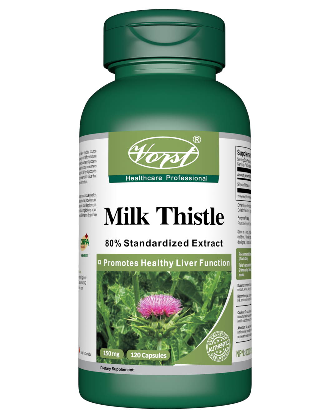 Milk Thistle 150mg 120 Capsules