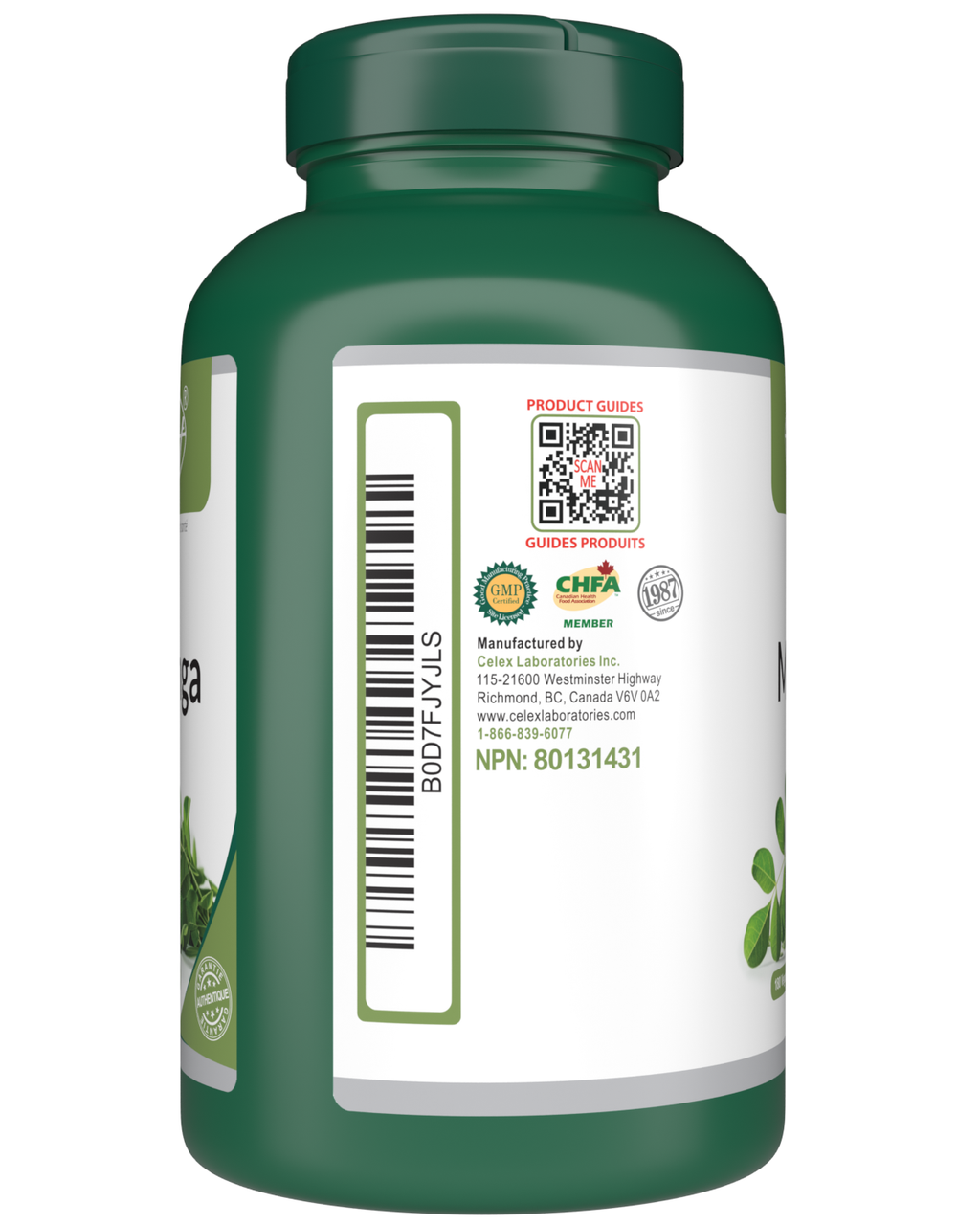 Moringa | 180 Vegan Capsules | Source of Antioxidants