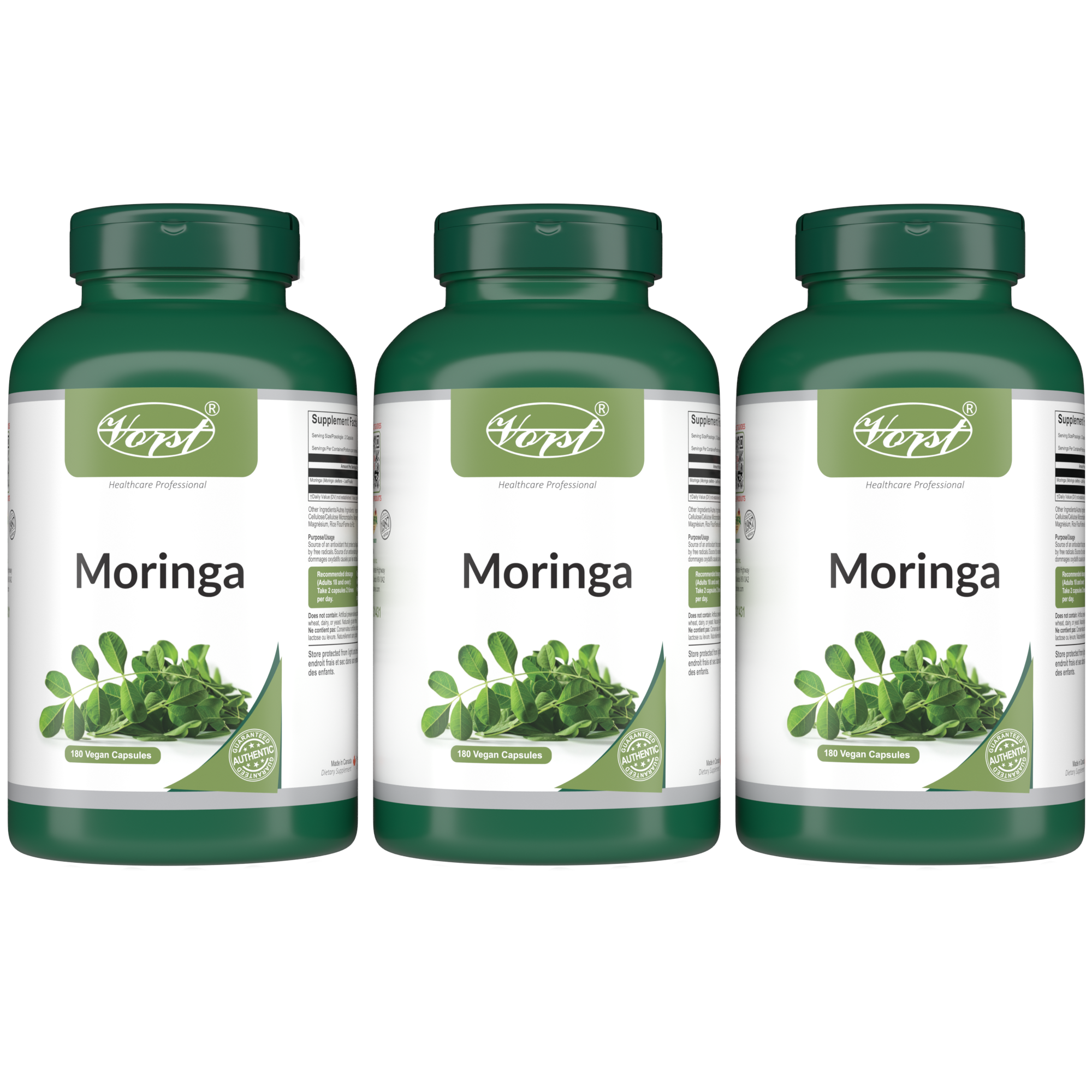 Moringa | 180 Vegan Capsules | Source of Antioxidants