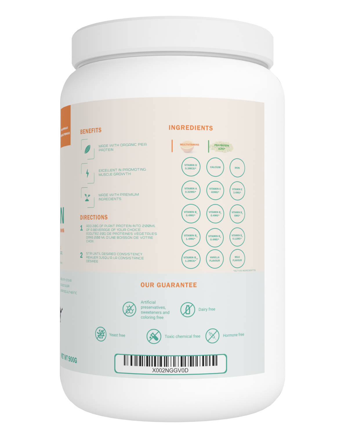 Plant Protein Powder with Multivitamin